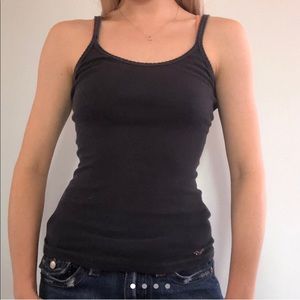 Simple navy blue Hollister tank top.